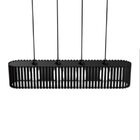 Luminária Pendente Centauro Modelo Ripado - Preta