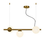 Luminária Pendente Century Metal Dourado Ono 733/3 Spotline