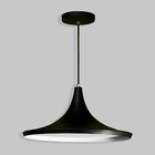 Luminária Pendente Chapéu Chinês - Preto/ Branco - Studio M