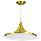 Luminária Pendente Chapeu Sala Jantar Dourado
