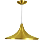 Luminária Pendente Chapeu Sala Jantar Dourado