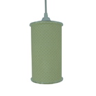 Luminária Pendente Cilíndrica Arabesco Amarelo