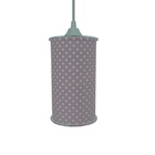 Luminária Pendente Cilíndrica Poás Rosa E Branca