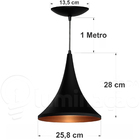 Luminaria Pendente Colibri - Vermelho / Branco