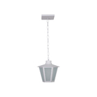 Luminária Pendente Colonial Sextava C/chapeu Branco- 1483 Br