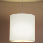 Luminária Pendente Com Cristal Cúpula Branco 25x25 1e27
