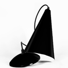 Luminária Pendente Cone Preto Brilhante