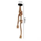 Luminária Pendente Corda Dupla Rústico Retro Para Quarto Banc