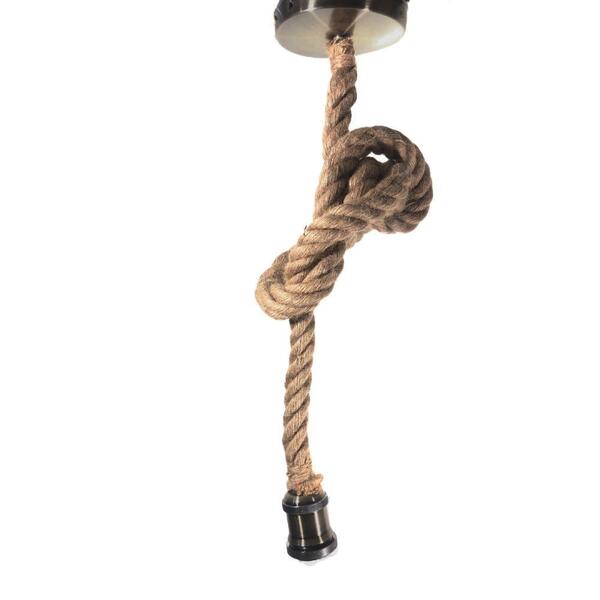 Luminaria Pendente Corda Retrô Vintage Gourmet Geek