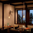 Luminaria Pendente Corda Sisal Kit 2 Uni Retro Iluminaçao Qua