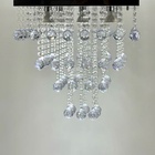 Luminária Pendente Cristal Acrílico Para Sala Belissímo