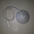 Luminária Pendente Cúpula Branca Para E27