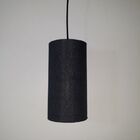 Luminária Pendente Cúpula Preto Para E27 13x13x113