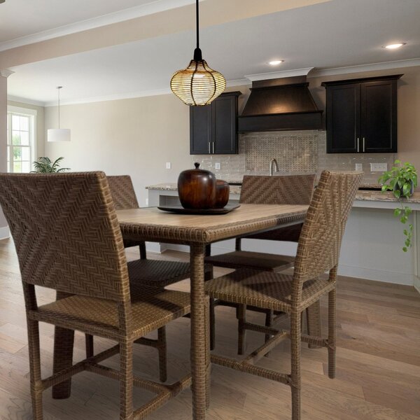 Luminária Pendente De Teto Diamond Trançado Artesanal Bege