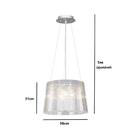 Luminária Pendente De Teto Inspiração Da Kartell Transp Geek