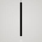 Luminária Pendente De Teto Lustre Slim Tubo Preto 40cm G9