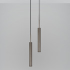 Luminária Pendente De Teto Tubo Duplo Lavabo Quarto Bronze