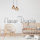 Luminaria Pendente Desmontada Cq Duplo Nacar E27 Madeira Mdf