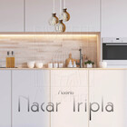 Luminaria Pendente Desmontada Tripla Cr Nacar Madeira Mdf Bra