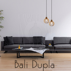 Luminária Pendente Duplo Madeira Bali 20cm Cq Rústico E27