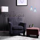 Luminária Pendente Duplo Madeira Koni 20cm Cq Soquete E27 Azu