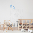 Luminária Pendente Duplo Madeira Koni 20cm Cq Soquete E27 Azu