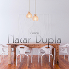 Luminária Pendente Duplo Madeira Nacar 18cm Cq Pessego