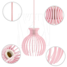 Luminária Pendente Duplo Madeira Nacar 18cm Cq Soquete E27 Ro