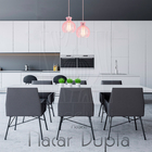 Luminária Pendente Duplo Madeira Nacar 18cm Cr Rosa Claro