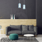 Luminária Pendente Duplo Madeira Paladio Cq Sala Jantar E27 A