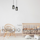 Luminária Pendente Duplo Madeira Paladio Cq Sala Jantar E27 P