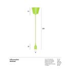 Luminária Pendente E27 - Verde