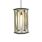 Luminária Pendente Elipse Bege Grande