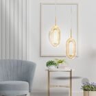 Luminária Pendente Elo Led Acrílico 3000k Branco Quente - Dou