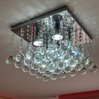 Luminária Pendente Em Cristais K9 Para Sala De Estar Jantar