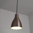 Luminária Pendente Garrafa 20x13.5cm 1 Lâmpada Bronze Bivolt
