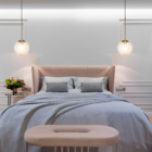 Luminária Pendente Glass Metal Vidro 25cm Dourado Ono Spotline