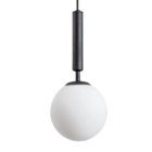 Luminária Pendente Globo Preto Minimalista Md10438