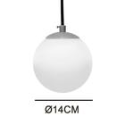 Luminária Pendente Golden Ø14cm Com Acabamento Dourado Para 1