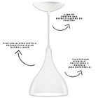 Luminária Pendente Gota Branca