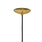 Luminária Pendente Gota Metal E Vidro