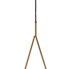 Luminária Pendente Gota Metal E Vidro