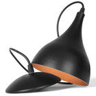 Luminária Pendente Gota Preto Fosco / Cobre