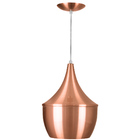 Luminária Pendente Gourmet Balão 32x25cm Cobre