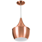 Luminária Pendente Gourmet Balão 32x25cm Cobre