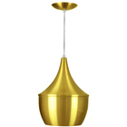Luminária Pendente Gourmet Balão 32x25cm Dourado