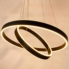 Luminária Pendente Halo Double 106w 3000k Preto Bivolt