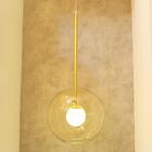 Luminária Pendente Hemera Dourada Com Globos De Vidro Para 1