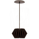 Luminária Pendente Hexagon G Madeira E27 Decoração Moderno Ma