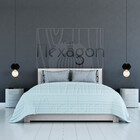 Luminária Pendente Hexagon G Madeira E27 Decoração Moderno Pr